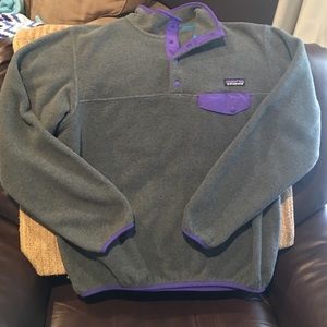 Purple Synchilla Snap-T Fleece Pullover
