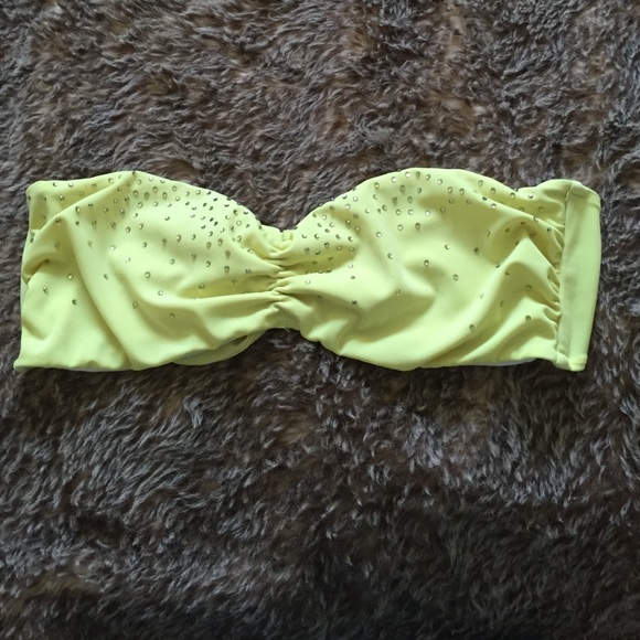 Yellow Victoria secret bikini top