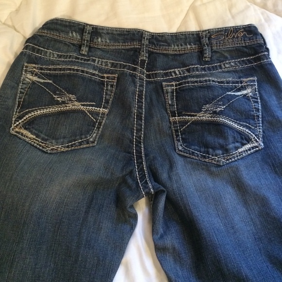 silver jeans