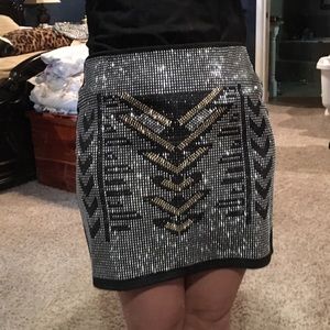 Fitted rhinestone skirt, NWT