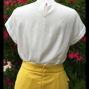 J. Crew Tops - 🎉HOST PICK🎉J.Crew Short Sleeve White Blouse J. Crew Tops - 🎉HOST PICK🎉J.Crew Short Sleeve White Blouse