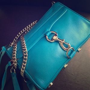 NWT Rebecca Minkoff turquoise Mini M.A.C.