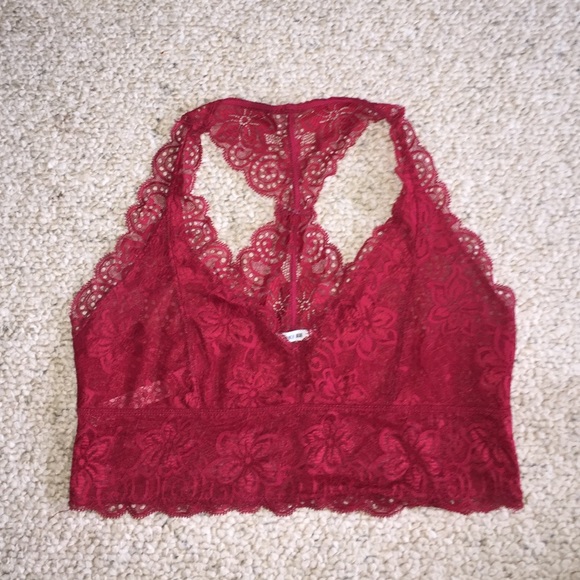 Super cute and comfy red bralette!