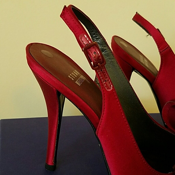 🆕Stuart Weitzman Red Shoes size 4.5 - Picture 2 of 3