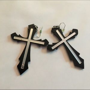 Cross earrings