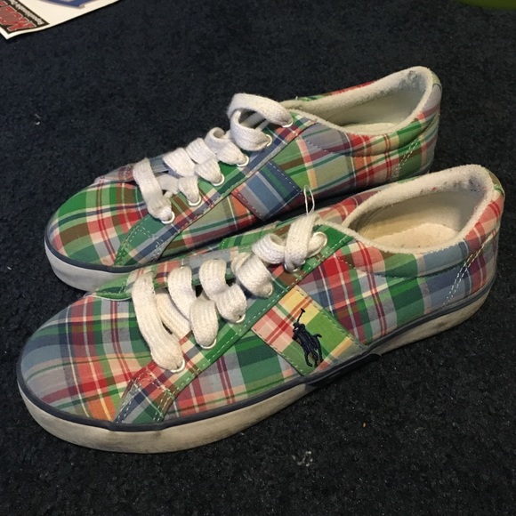 Ralph Polo plaid shoes - Picture 1 of 2