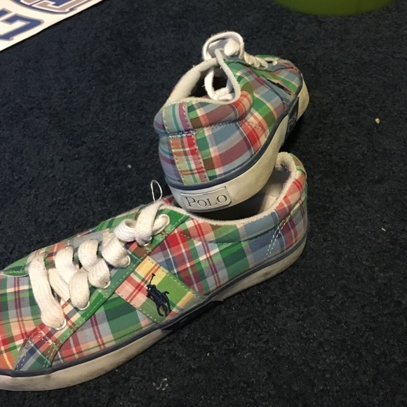 Ralph Polo plaid shoes - Picture 2 of 2