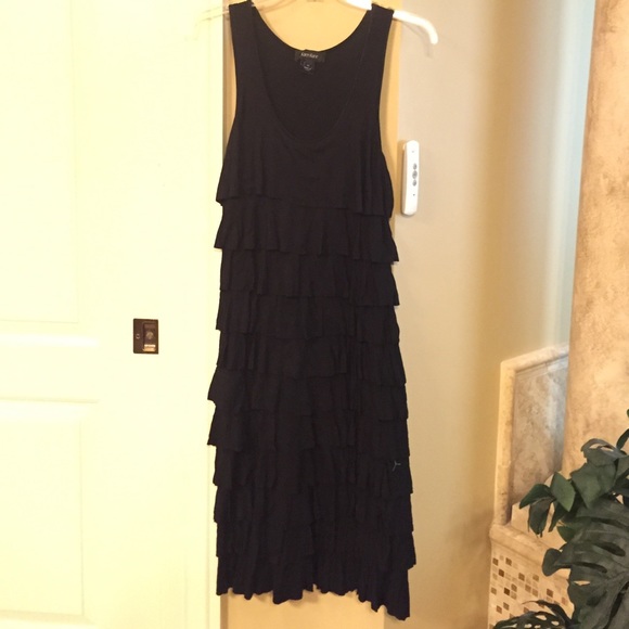 Black fringy dress