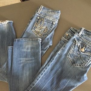 Bundle Miss Me Bootcut Jeans Size 27 Length 33.