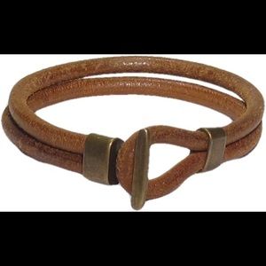 Men's boho authentic leather bracelet