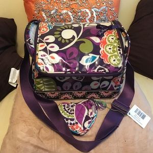 Vera Bradley Plum Petals lunchbox and Coinpurse