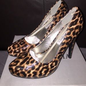 Cheetah patterned high heels
