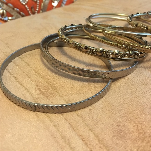 Gold and Silver Bangles - Picture 3 of 3