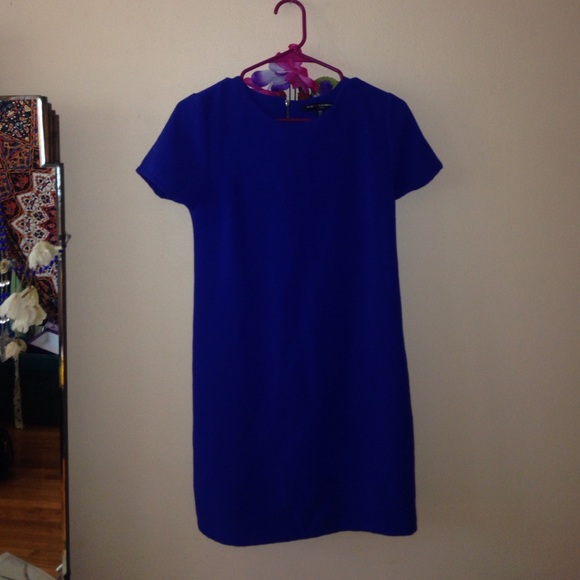 Royal blue t-shirt dress