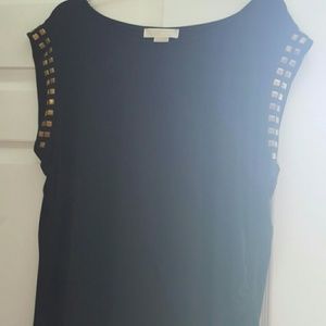 Michael Kors Stud-Trim Slide Slit Dress Plus Size