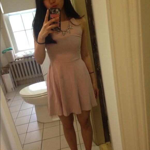 Lord and Taylor Faux Seude Pink Dress