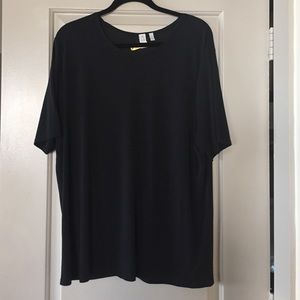 Anne Klein Black Silk Blouse