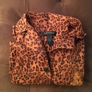 Ralph Lauren Leopard Sleep Shirt S