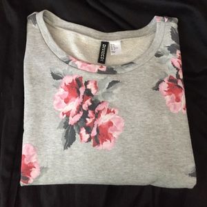 H&M Divided Floral Sweater