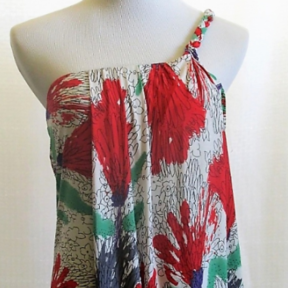 Tbags Los Angeles MISA Draped One Shoulder Top