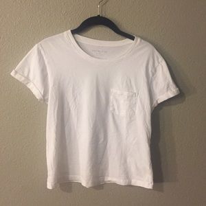 Everlane white tshirt with pocket
