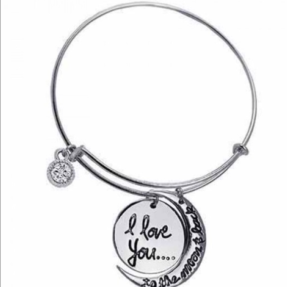 I love you to the moon and back bracelet