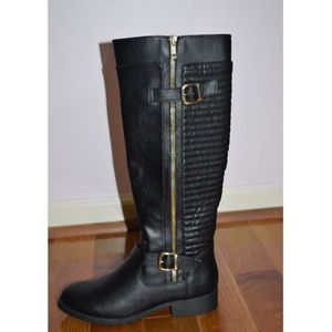 Steve Madden Knee High Boots Size 7 Black