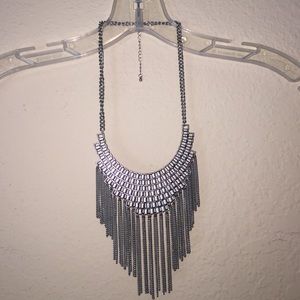 Chunky silver necklace