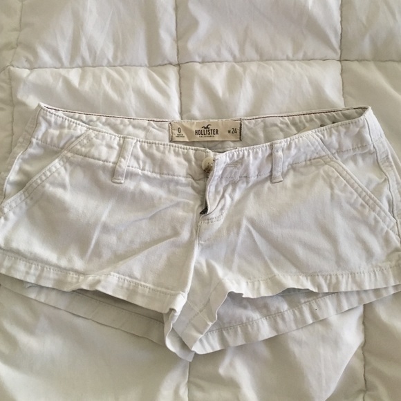 Hollister white shorts