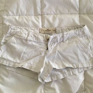 Hollister white shorts