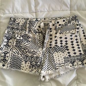 Bullhead Denim Co. High Rise Tribal Pattern Shorts