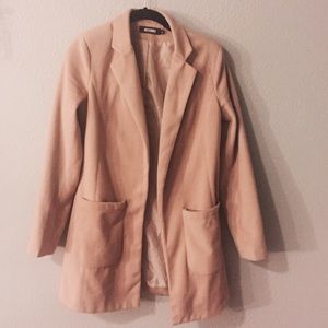 Missguided brand camel blazer style coat