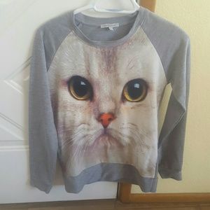 Cat Face Long Sleeve