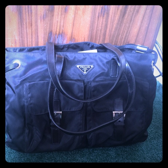 Like new genuine Prada black shoulder bag