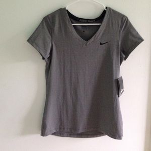 Women's v-neck Nike pro athletic shirt