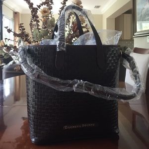 PRICEDROP Dooney & Burke Woven Leather Shopper