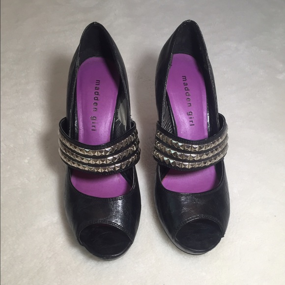 Madden Girl studded strap heels