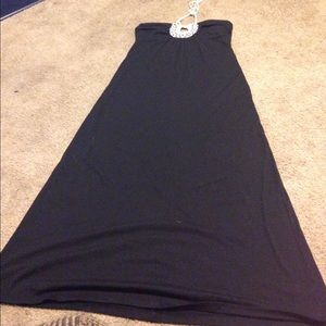 Black maxi dress