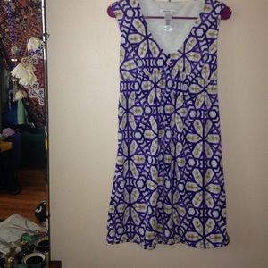 sundress purple and gold