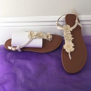 Beige sandals