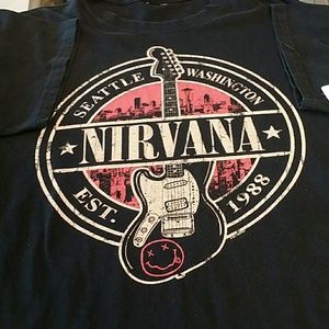 Nirvana printed vintage t.