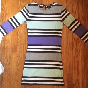 French Connection Stretchy Tight Long Sleeve Dress