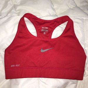 Nike Pro Dri-Fit Sports Bra Red