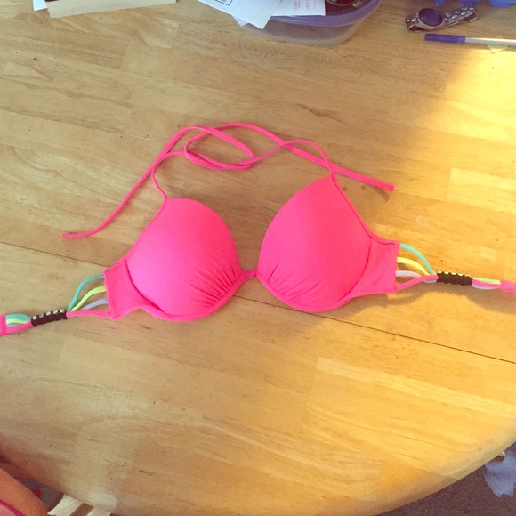 Victorias Secret pink push up swimsuit top