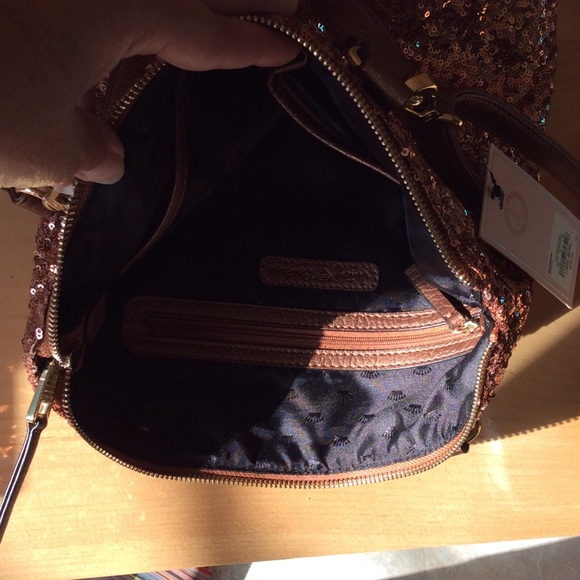 Rose Gold Sequin Juicy Couture Bag - Picture 3 of 4