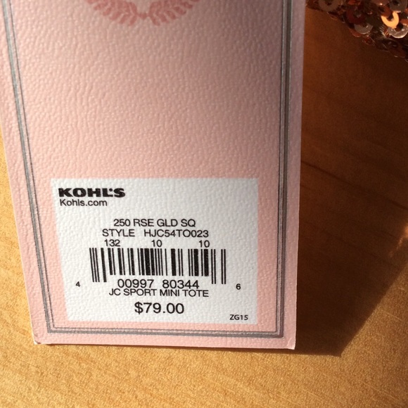 Rose Gold Sequin Juicy Couture Bag - Picture 4 of 4