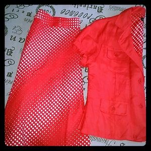 2 piece shirt and skirt
