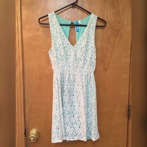 Lace Dress with Cut-Out Back