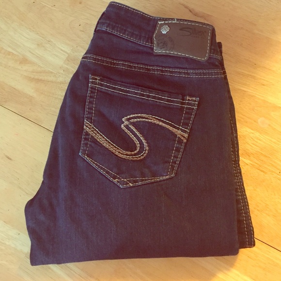 Silver straight leg jeans