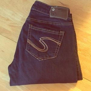 Silver straight leg jeans
